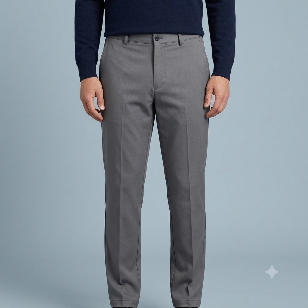 Greg Norman Golf Pants Mens 34x32 Gray Stretch Performance Slacks